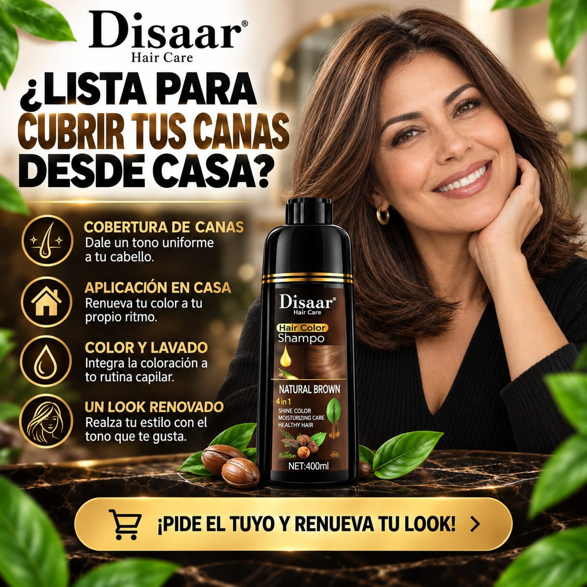 Renueva Tú Look Desde Casa, Fácil y Rápido - Shampoo Disaar