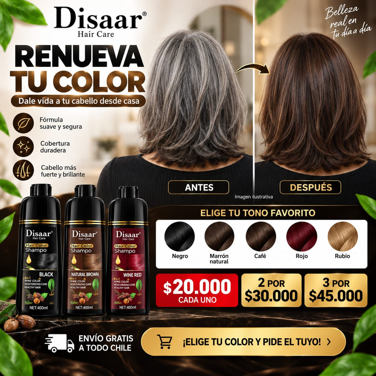 Renueva Tú Look Desde Casa, Fácil y Rápido  - Shampoo Disaar