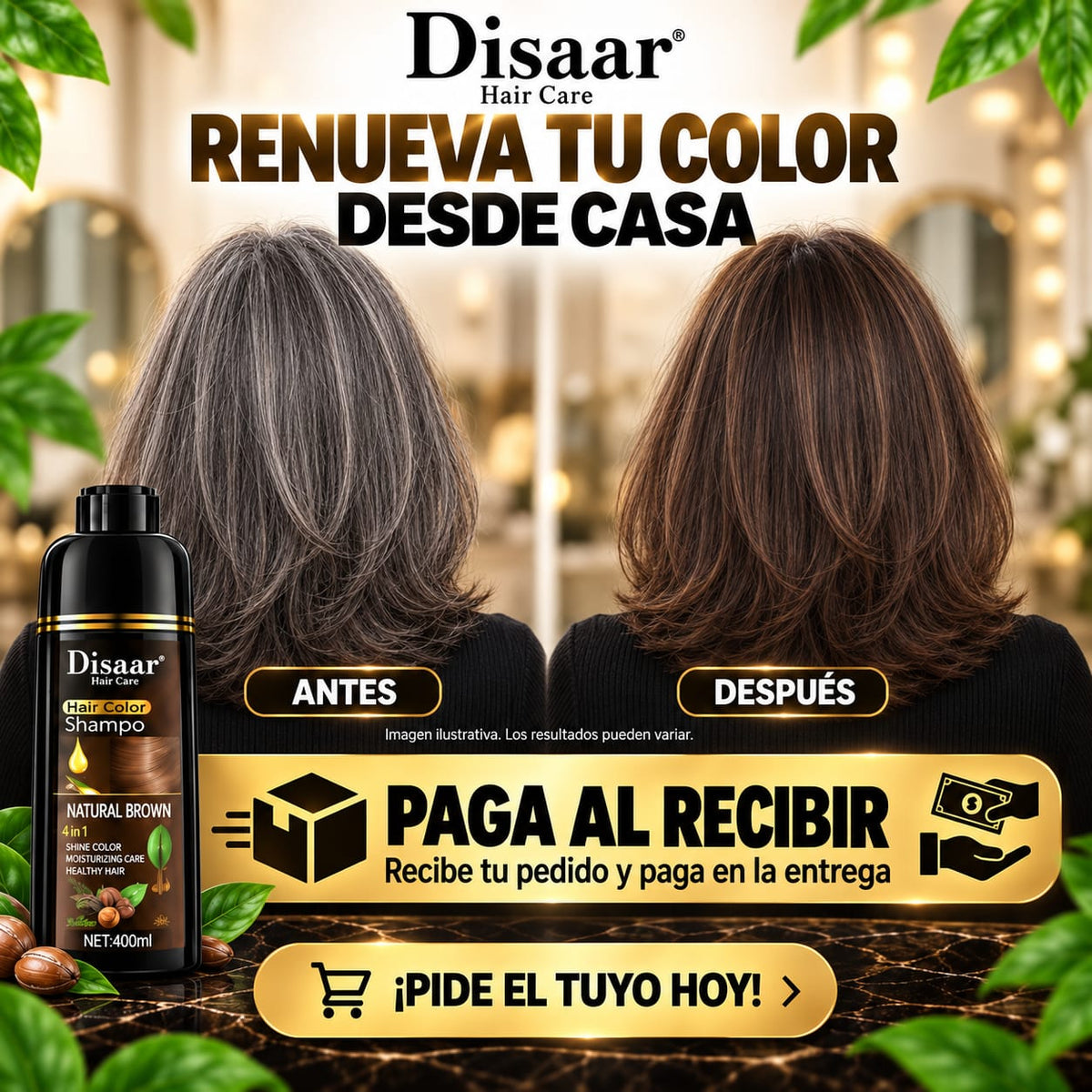 Renueva Tú Look Desde Casa, Fácil y Rápido  - Shampoo Disaar